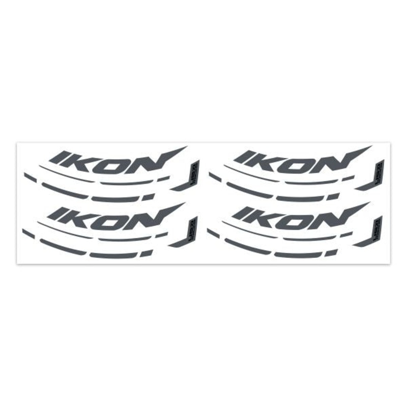 Ikon Stickers Carbon Rims 406 No Brake Surface Grey