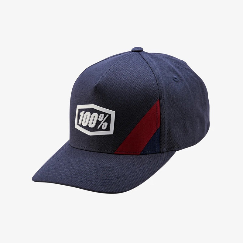 100% Cornerstone Snapback Hat-Steel Adult