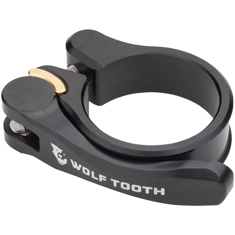 Wolf Tooth Components Quick Release Seatpost Clamp – 38.6mm, Black