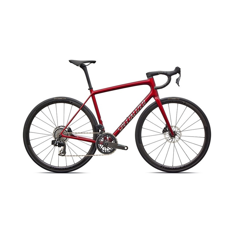 2026 Specialized Aethos Pro Axs Bike Gloss Red Sky / Chrome 56