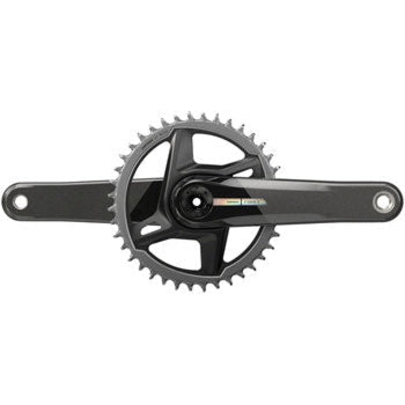 Force 1 Bicycle Crankset – 175mm, 12-Speed, 40t, Direct Mount, DUB Spindle Interface, Iridescent Gray, D2