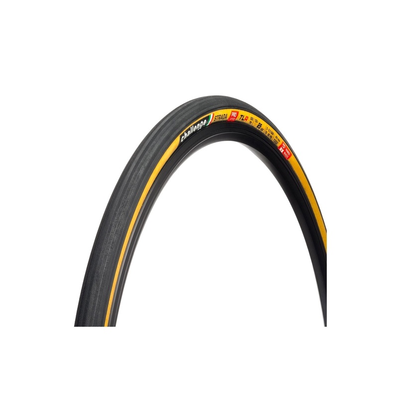 Challenge Strada Pro ‘Handmade’ Tubeless Tire Black / Tan 700x25c