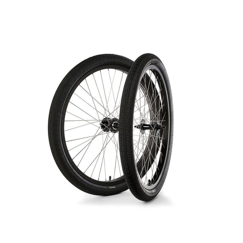 S&M Covid Wheelset 26in Black Rim/Black Hub