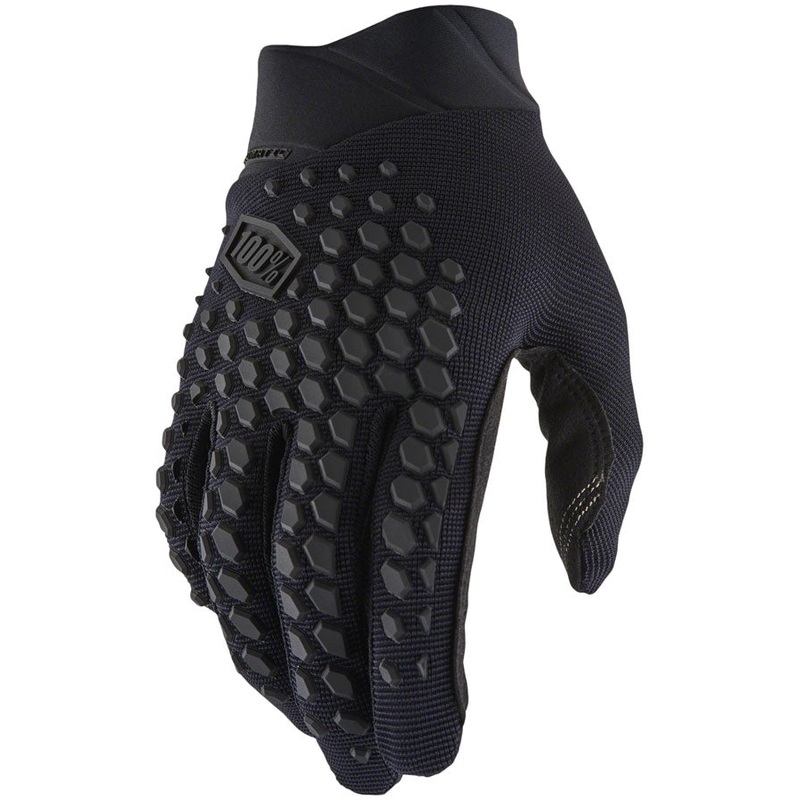 100% Geomatic Gloves – Black/Charcoal, Full Finger, Men’s, Medium