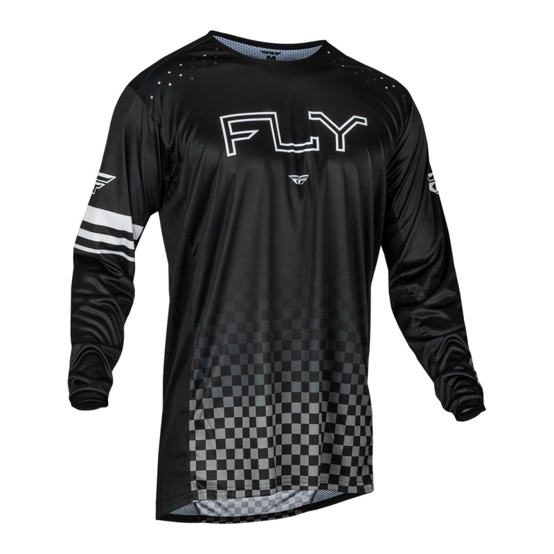 Fly Racing Rayce BMX Race Jersey-Black Youth Small