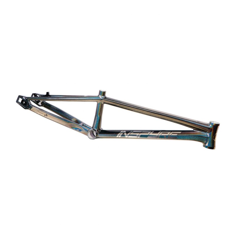 Inspyre Concord V3 Alloy BMX Race Frame-Black Rainbow Junior