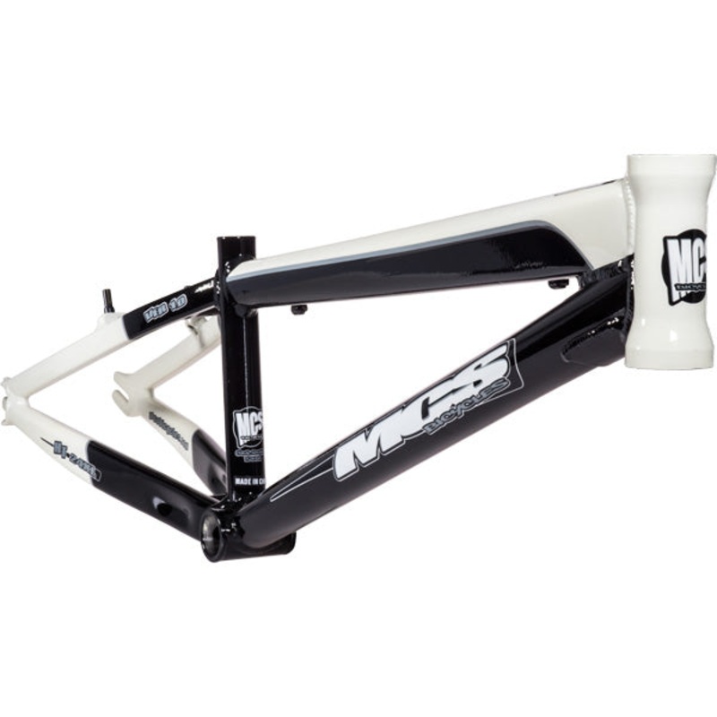 MCS 2013 HT Aluminum BMX Frame-Black/White Pro