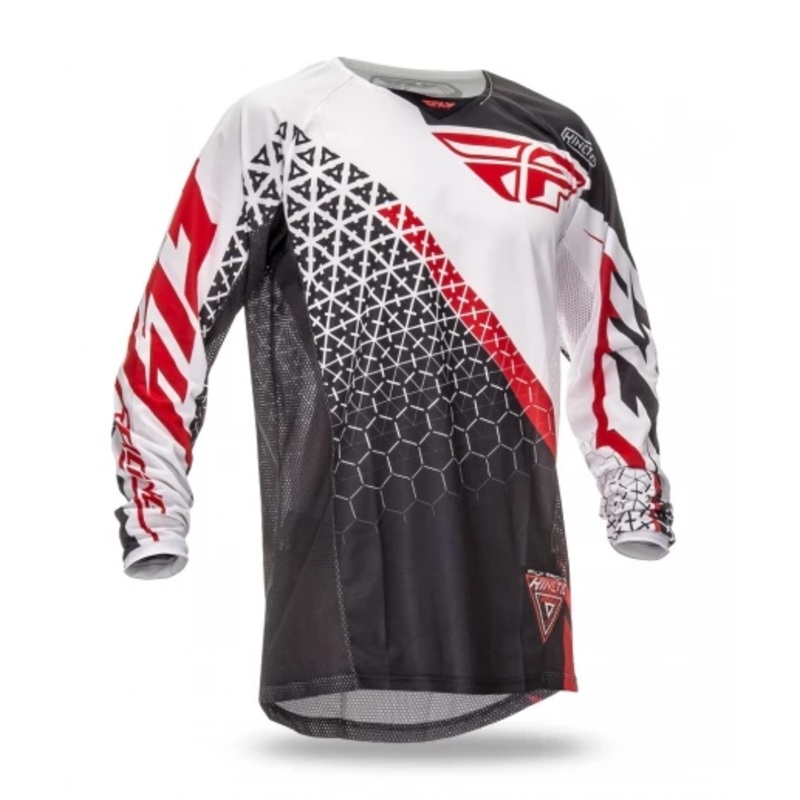 Fly Racing 2016 Kinetic Trifecta BMX Race Jersey-Black/Teal Adult XX-Large