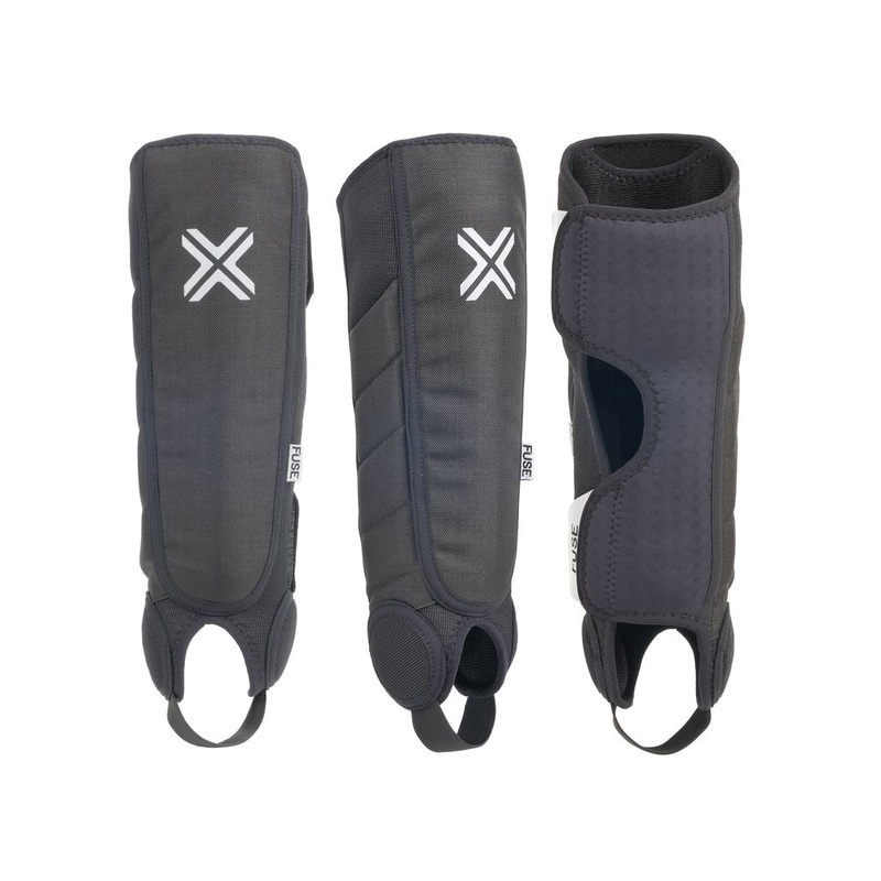 Fuse Alpha Plus Shin/Ankle Combo Pads (Pair) Black Kids XS-S