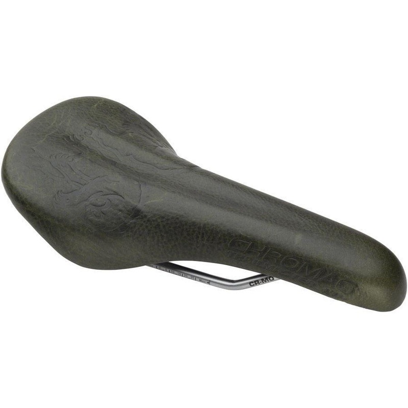 Trailmaster LTD Saddle: Oiled Leather Cover Green