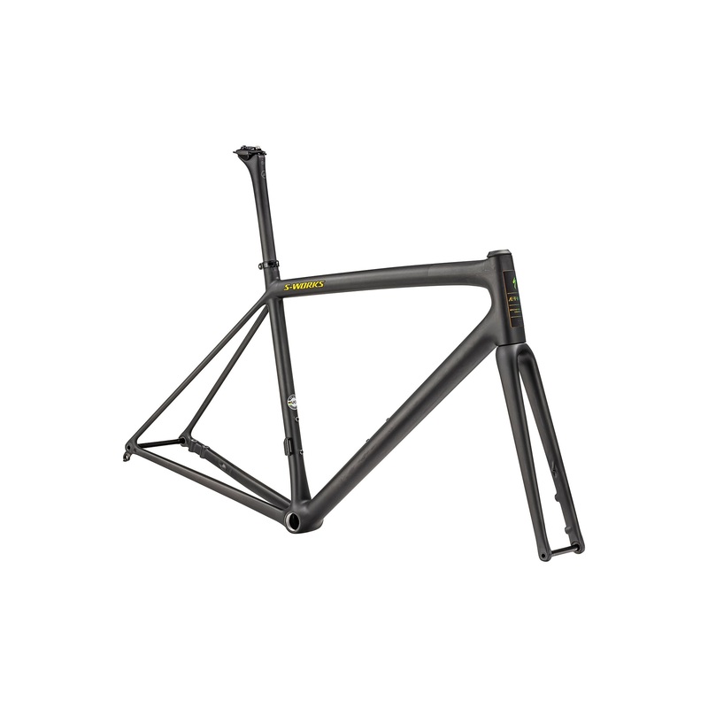 Specialized S-Works Aethos Frameset – 2023 Satin Carbon/Jet Fuel 54cm