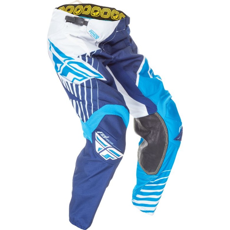 Fly Racing Kinetic Vector Race Pants-Blue/White/Navy Youth 22