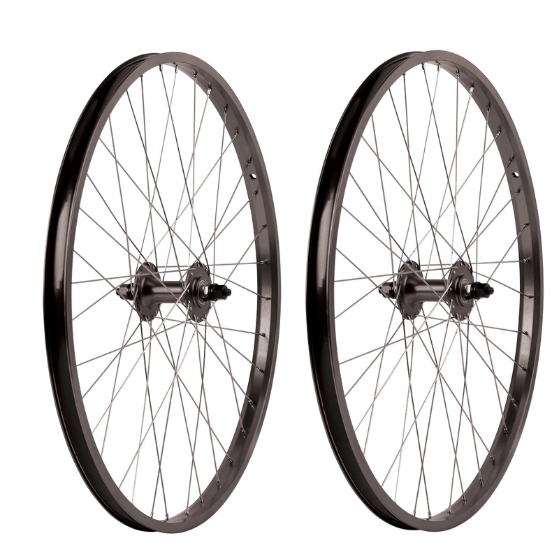 26″ Haro Legends  BMX Wheelset – Sealed – Double Wall – Black