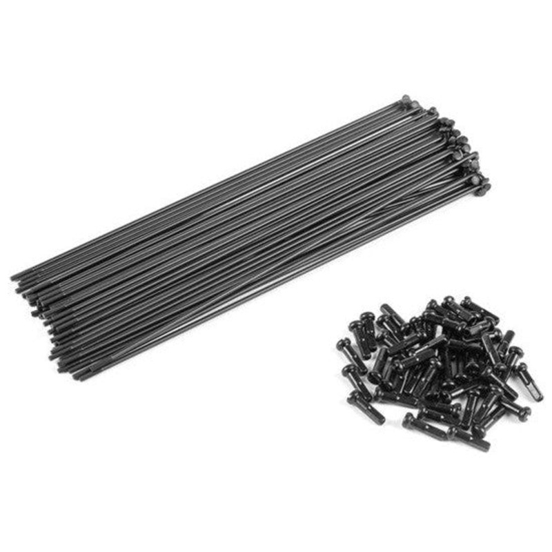Eclat Stainless Spokes (40 pack) Black 186mm