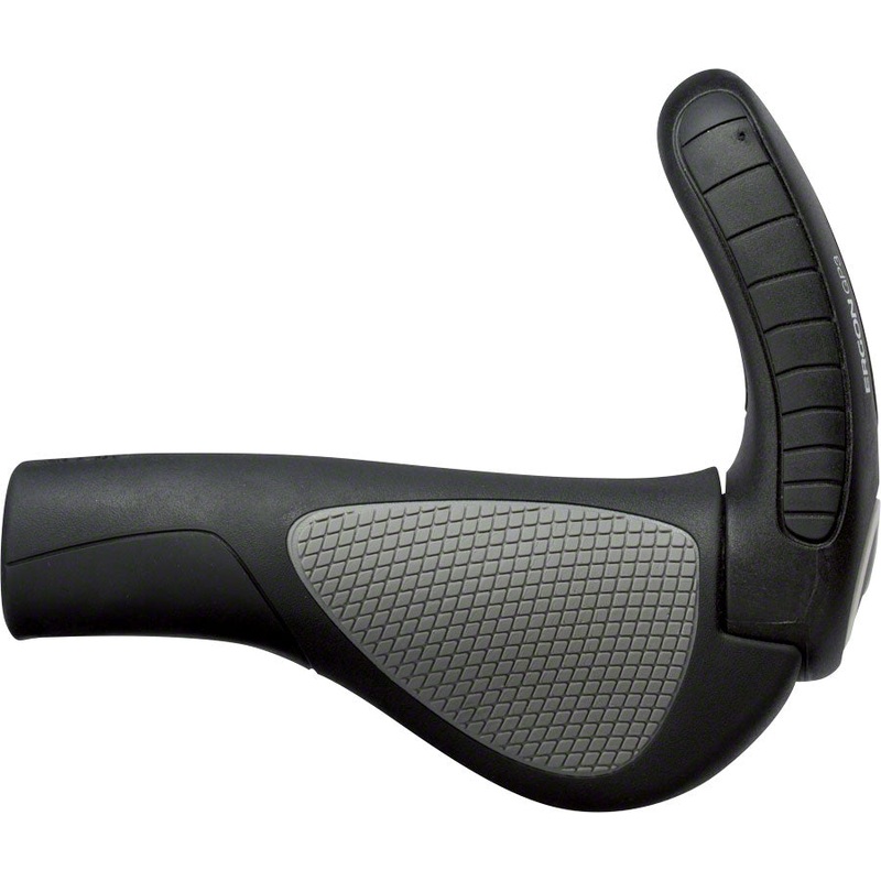 Ergon GP3 Grips – Black/Gray Lock-On Large