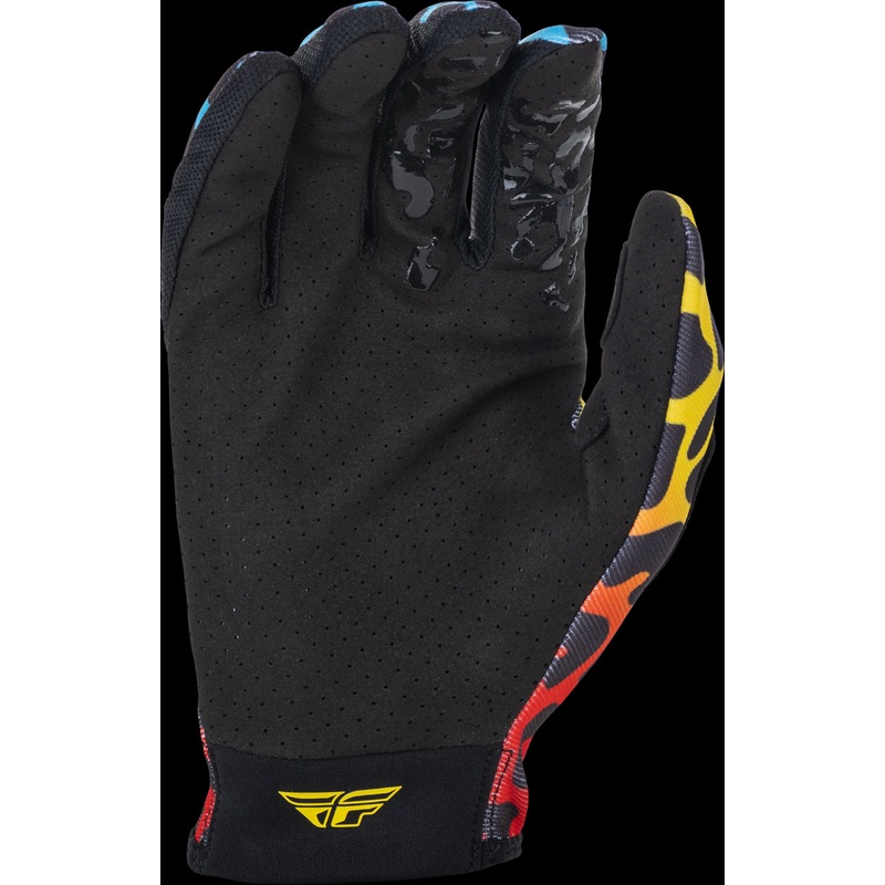 FLY RACING Lite S.E. Exotic Gloves Red/Yellow/Blue Md