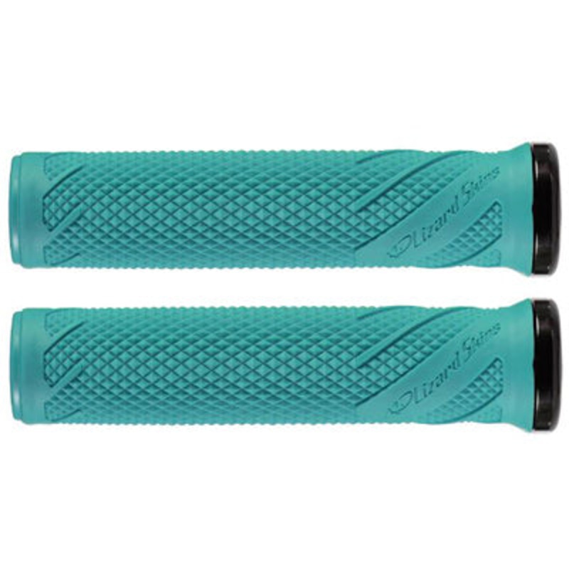 Lizskin, Grips,Lk-On,Wasatch Teal W/Blk Clamp Wasatch Lock-On  Gripstape NA Teal