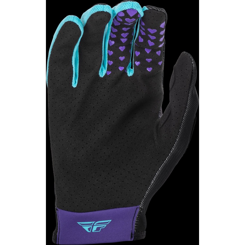 FLY RACING Women’S Lite Gloves Black/Aqua 2x