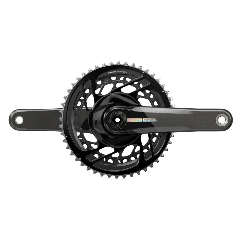 SRAM Force Crankset – 172.5mm 2x 12-Speed 48/35t Direct Mount DUB Spindle Interface Iridescent Gray D2