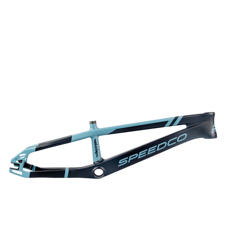 Speedco Velox Evo Carbon BMX Race Frame-Matte Blue Junior (18.5″ TT)