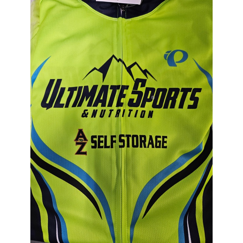 Ultimate Sports Team Cycling  Jersey Escape LTD Full Zip Green X-Large Green