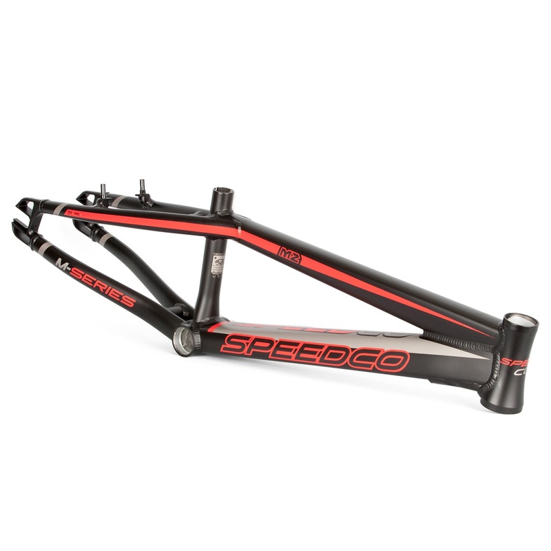 SpeedCo M2 Alloy BMX Race Frame-Matte Black/Red Mini
