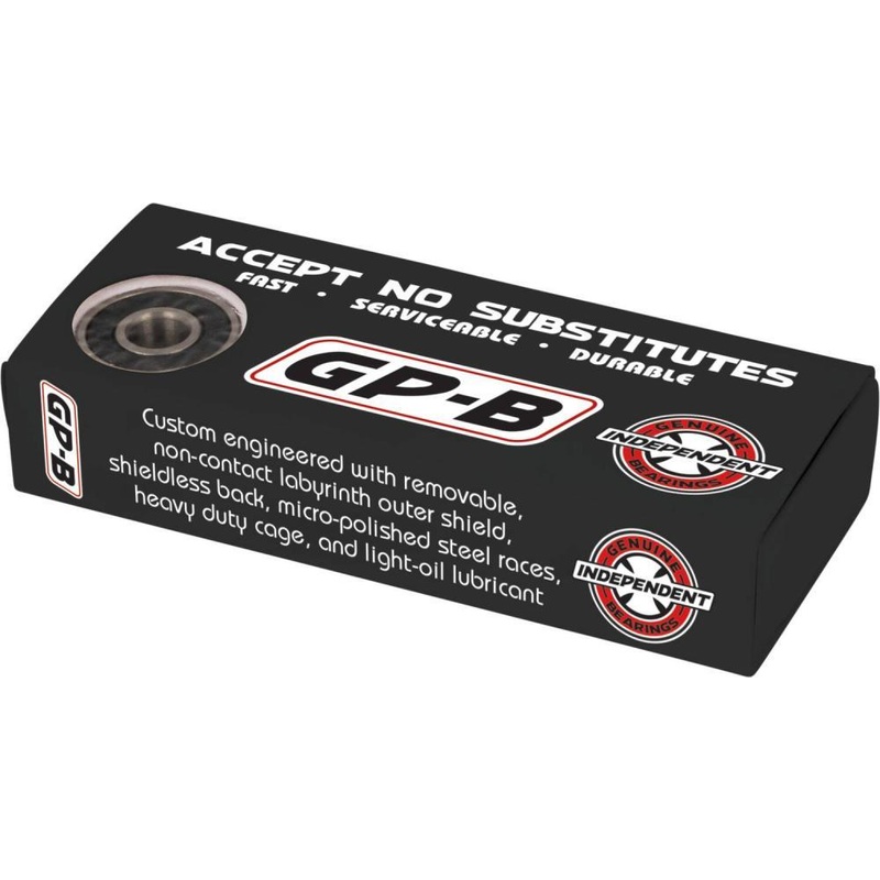 Independent Genuine Parts GP-B Black 8 Pack Skateboard Bearings