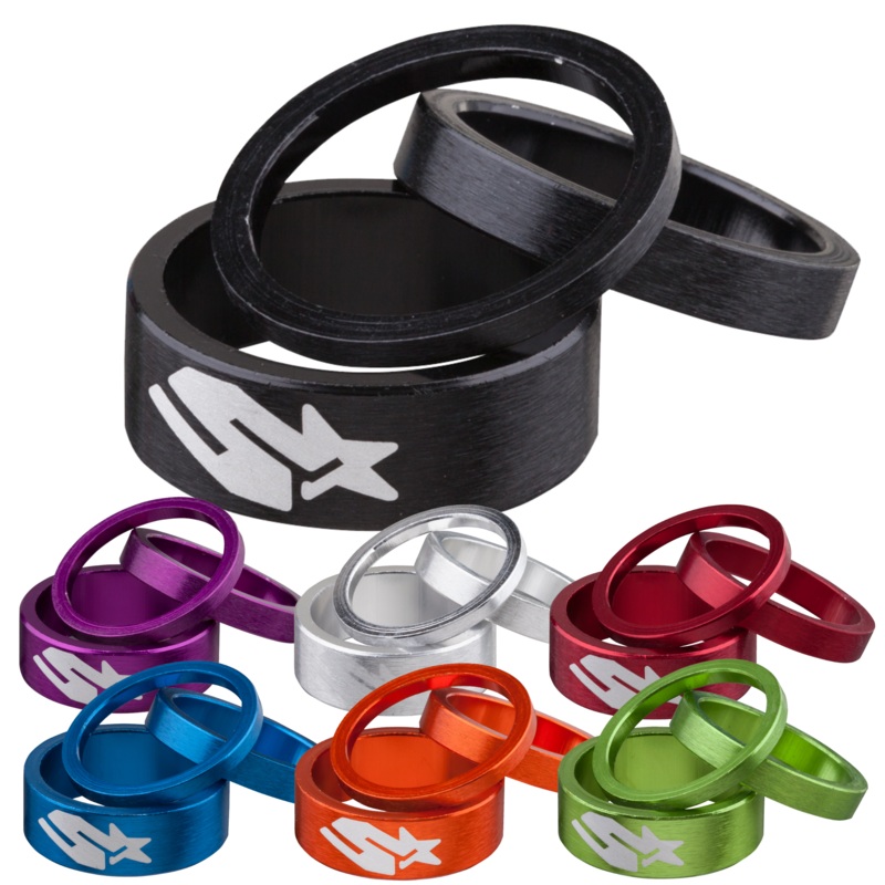 SPANK Spacer Kit 3/6/12mm Black