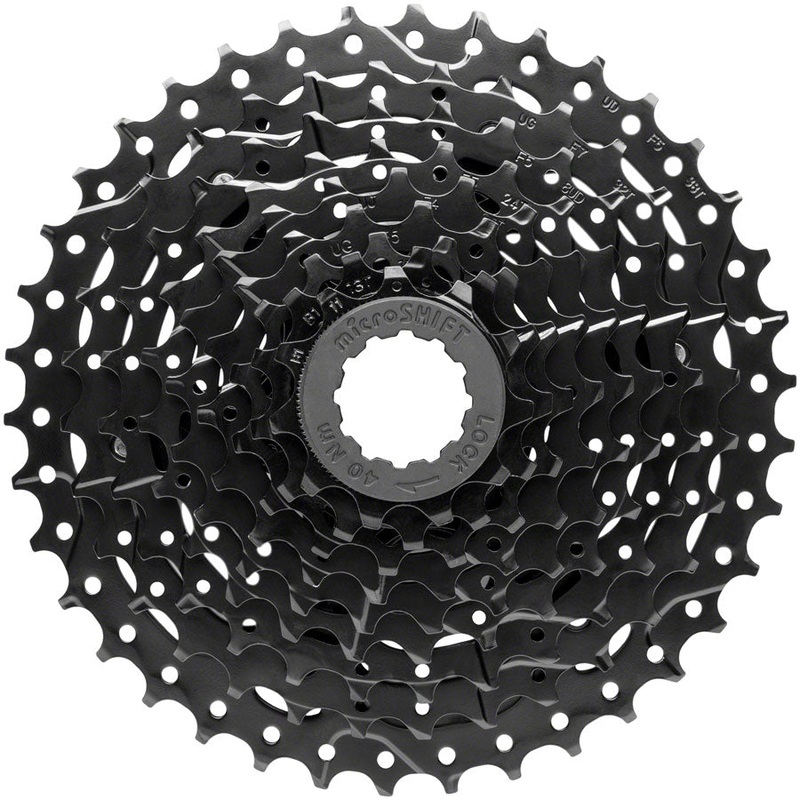 microSHIFT ADVENT Super Short Cassette – 9 Speed 11-38t Black ED Coated