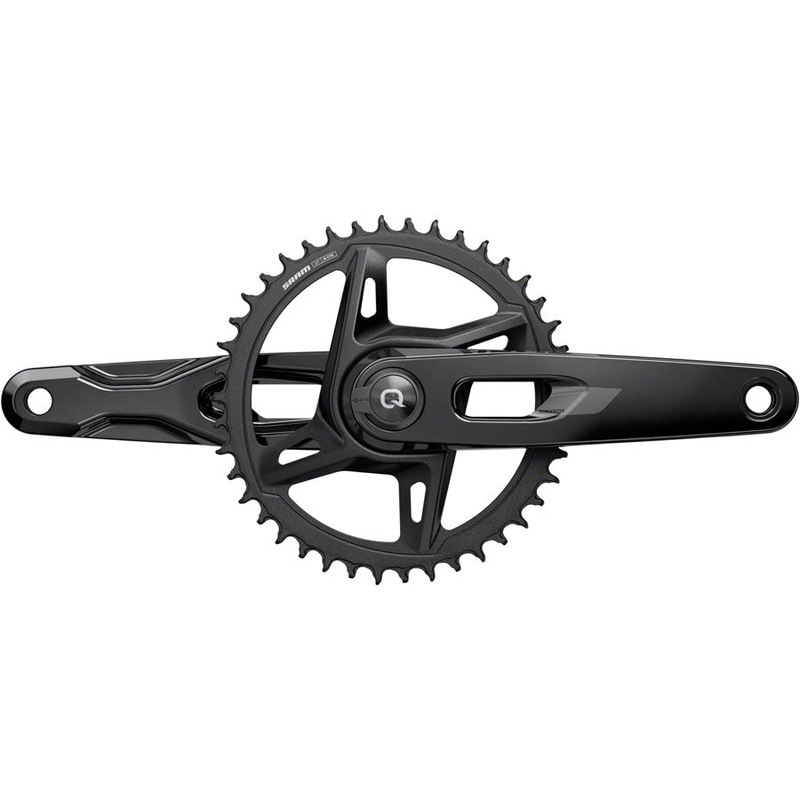 SRAM Rival 1x XPLR AXS Power Meter Wide Crankset – 175mm, 12/13-Speed, 42t, 8-Bolt Direct Mount, DUB PM Spindle, Black, E1