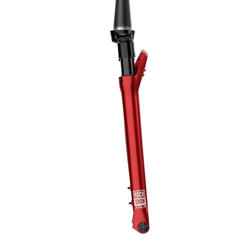 RockShox RUDY Ultimate XPLR Race Day 2 Suspension Fork – 700c 30 mm 12 x 100 mm 45 mm Offset Electric Red A2