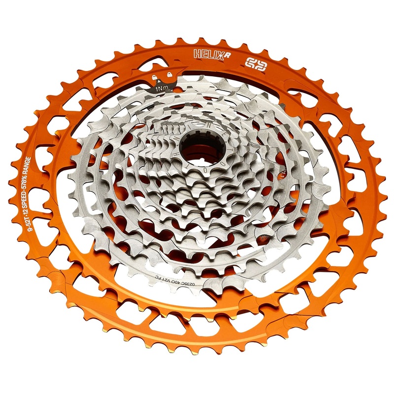 e*thirteen Helix Race Cassette – 12-Speed 9-52t Naranja