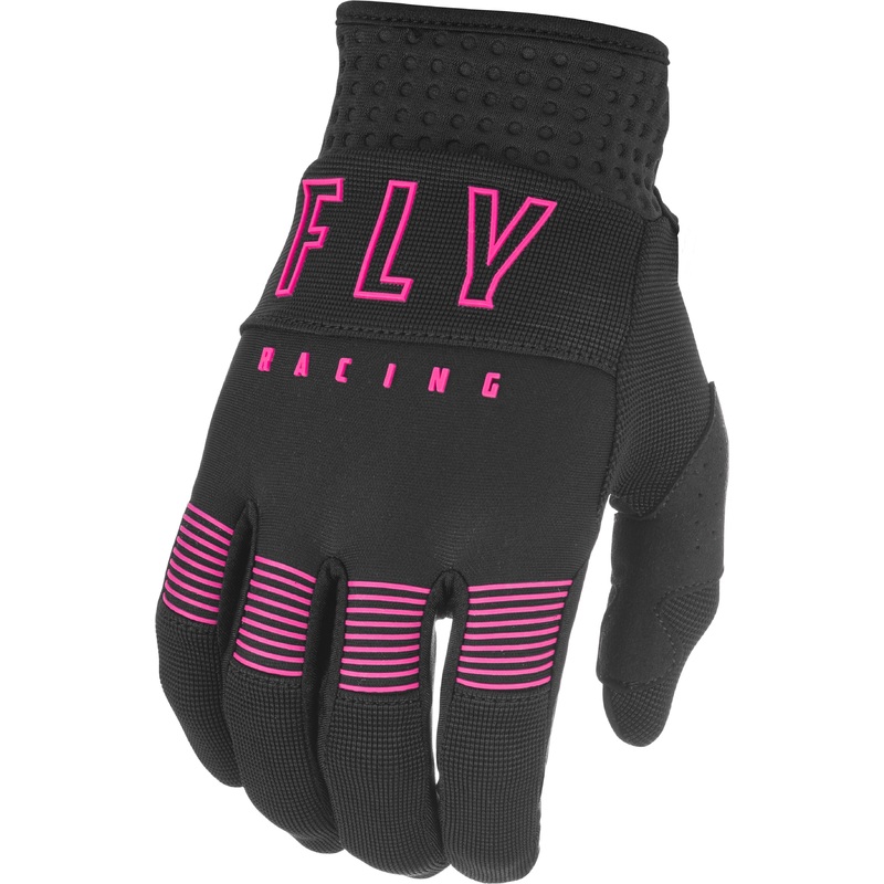 FLY RACING Youth F-16 Gloves Black/Pink Sz 01