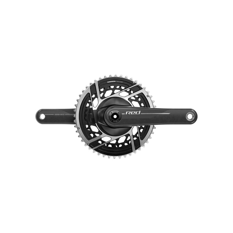 SRAM RED Crankset – 172.5mm 2x 12-Speed 48/35t 8-Bolt Direct Mount DUB Spindle Interface Natural Carbon E1