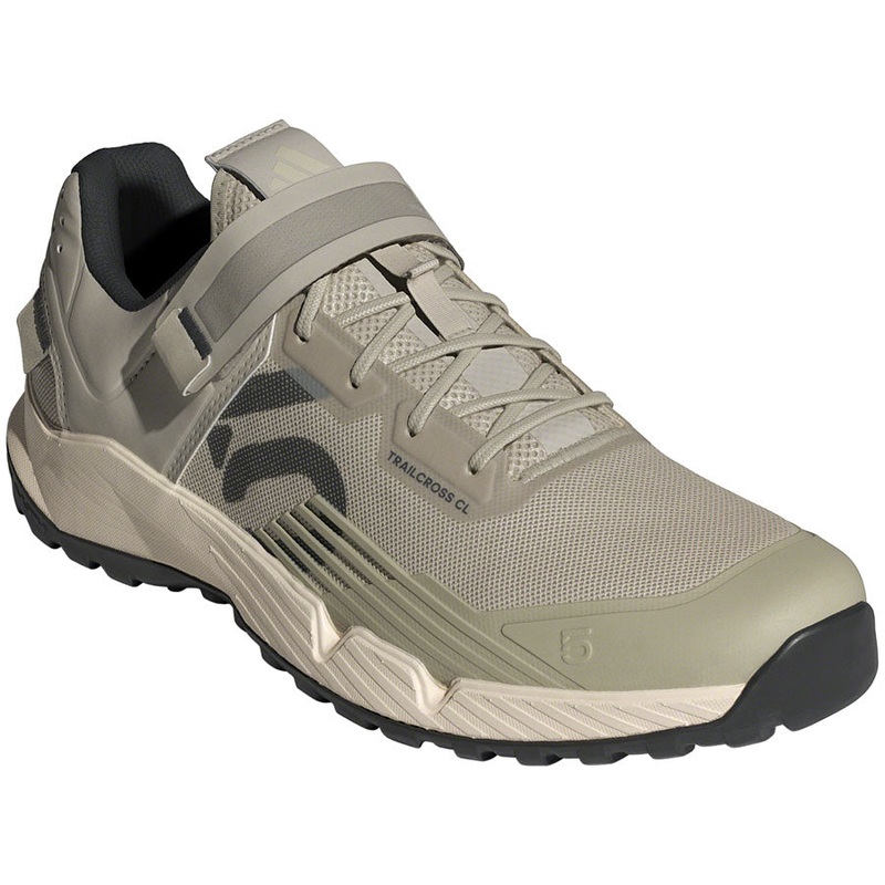 Five Ten Trailcross Mountain Clipless Shoes – Mens Putty Gray/Carbon/Wonder White 9