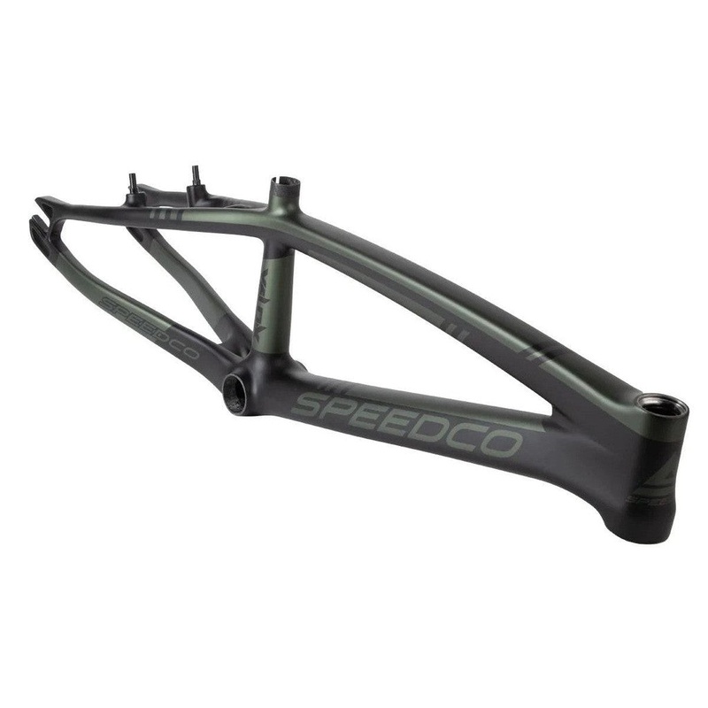 Speedco Velox V3 Carbon BMX Race Frame Pro Cruiser Matte Green 21