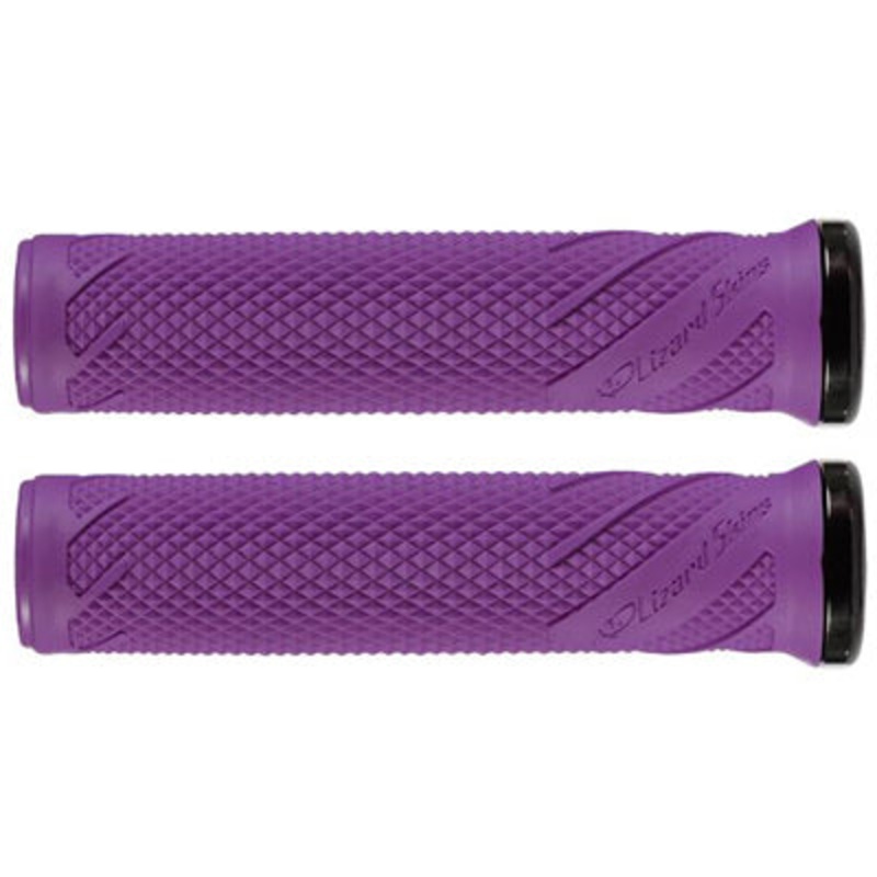Lizskin, Grips,Lk-On,Wasatch Ultra Purple W/Blk Clamp Wasatch Lock-On  Gripstape NA Ultra Purple