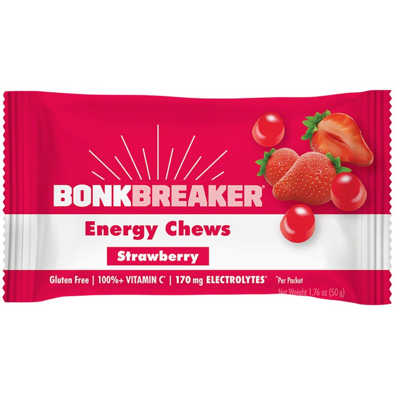 Bonk Breaker Energy Chews – Strawberry, Box of 10 Packs