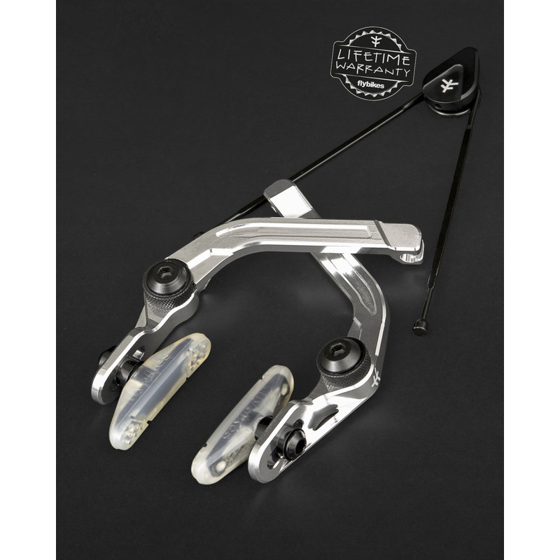 Fly Manual CNC SH Brake (Polished) Clear pads