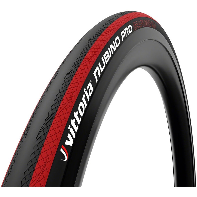 Rubino Pro Tire – 700 x 25 Clincher Folding Black/Red G2.0 700 x 25c
