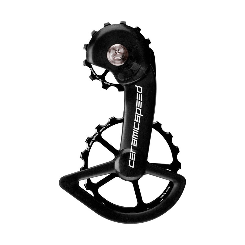 CeramicSpeed OSPW Pulley Wheel System Shimano 9100/9150 8000 SS/8050 SS – Alloy Pulley Carbon Cage BLK
