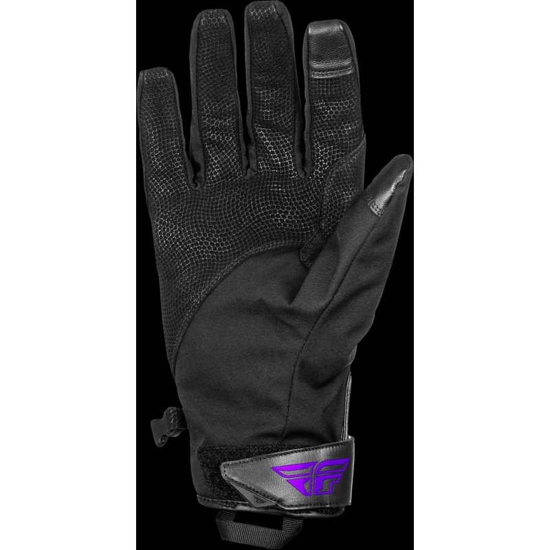 FLY RACING Title Long Gloves Black/Purple Sm