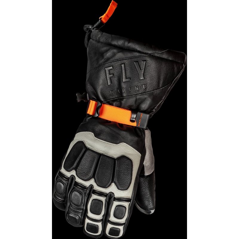 FLY RACING Glacier Gloves Black/Grey/Orange 2x