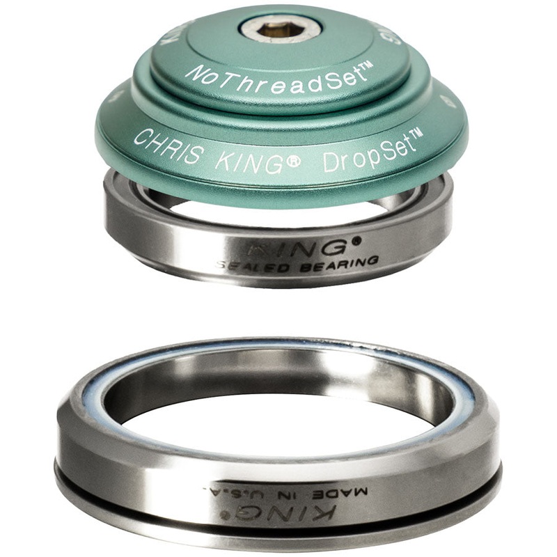 Chris King DropSet 3 Headset – 1-1/8 – 1.5″ 41/52mm 36 Deg Matte Jade Ceramic