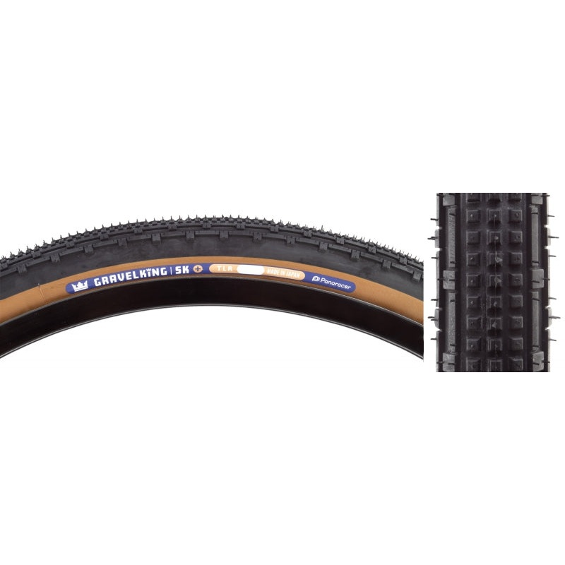 GravelKing SK Plus Tire – 700 x 30 Tubeless Folding Black/Brown 700 x 30c