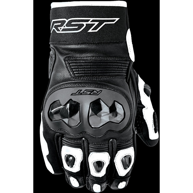 RST Freestyle 3 D3o Glove Black/White Leather 2xl Black/White 2X-Large