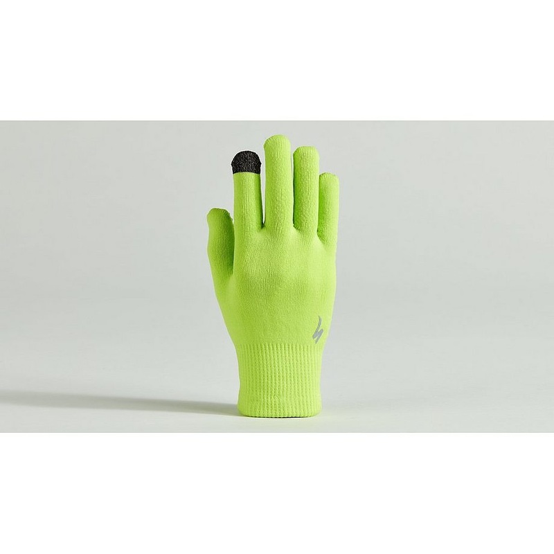 Specialized thermal knit glove lf hyper green s