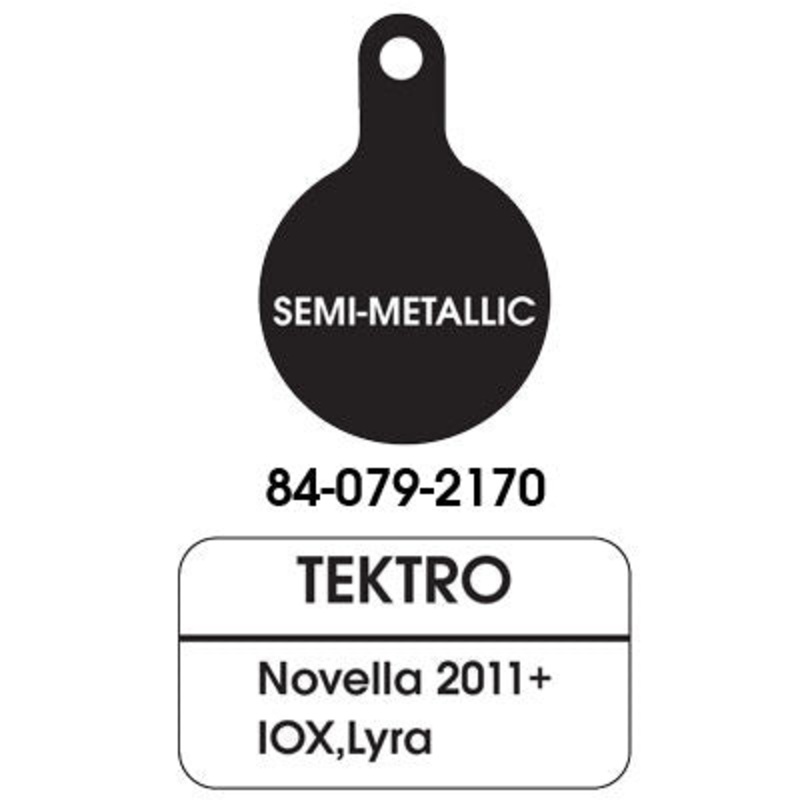Uc Disc Pads Semi-Metalic Pair Tektro Novela 2011/Iox/Lyra Disc Brake Pads Ultracycle Brakepads NA N/A