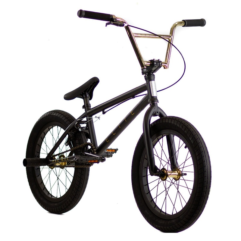Elite BMX Pee Wee 18″ BMX Bike-Black Gold