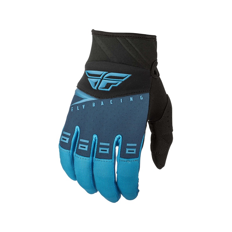 Fly Racing 2019 F-16 BMX Race Gloves-Blue/Black/Hi-Vis Youth XXX-Small